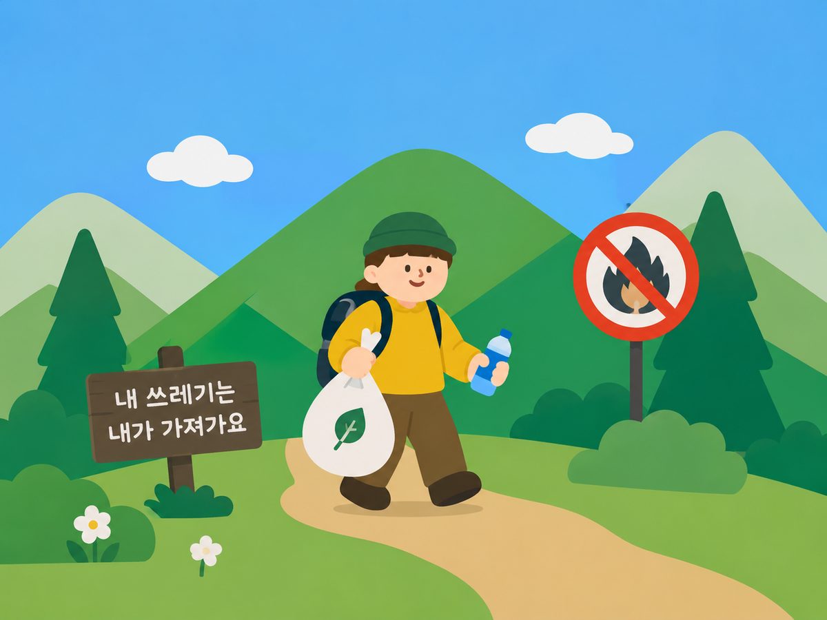 산에서 우리가 지켜야 할 기본수칙